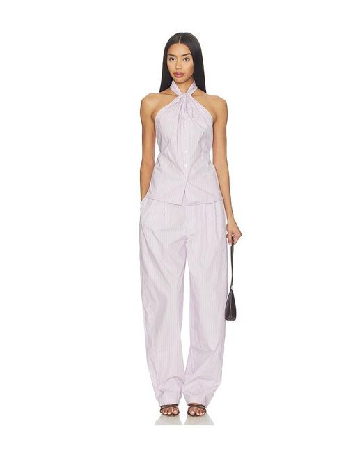 Ronny Kobo White Davika Pant