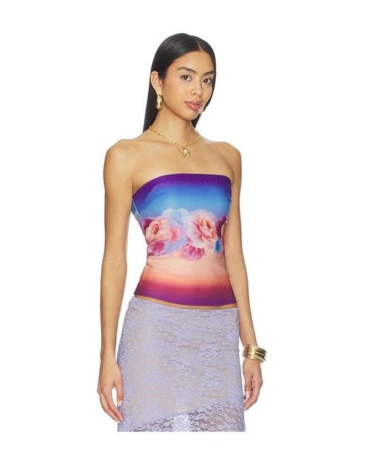 Runaway the Label White Mahina Bustier