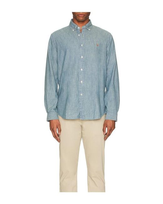 Polo Ralph Lauren Blue Denim & Chambray Sport Shirt for men