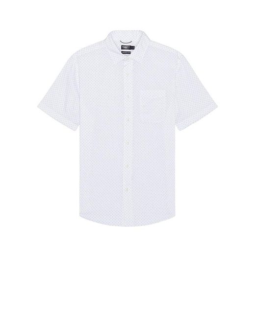 Faherty Brand White Short Sleeve Movement Shirt for men