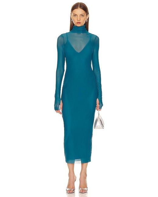 AFRM Blue Shailene Maxi Dress
