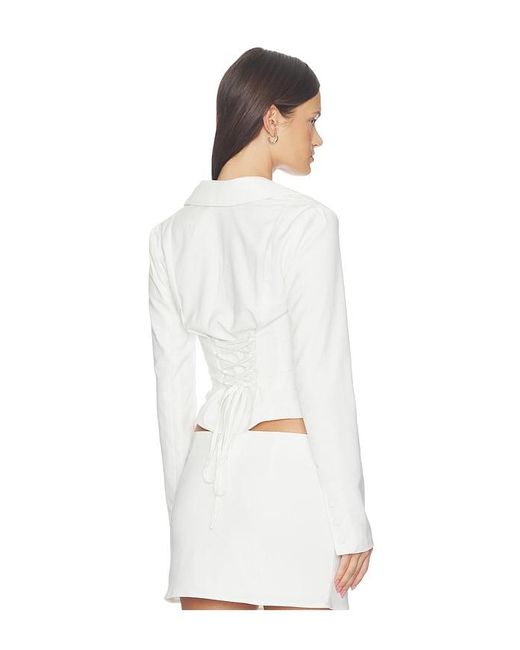 ALL THE WAYS White Eliana Blazer
