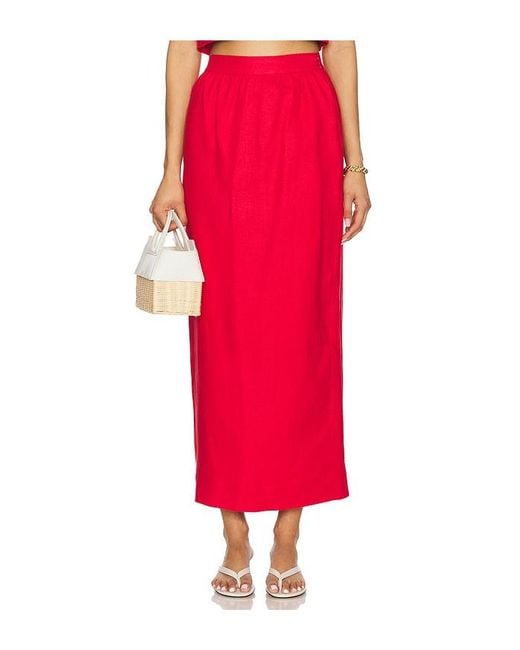 Posse Red Bonnie Pencil Skirt
