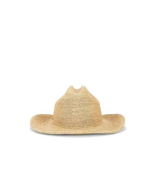 Brixton Natural Odessa Straw Packable Cowboy Hat