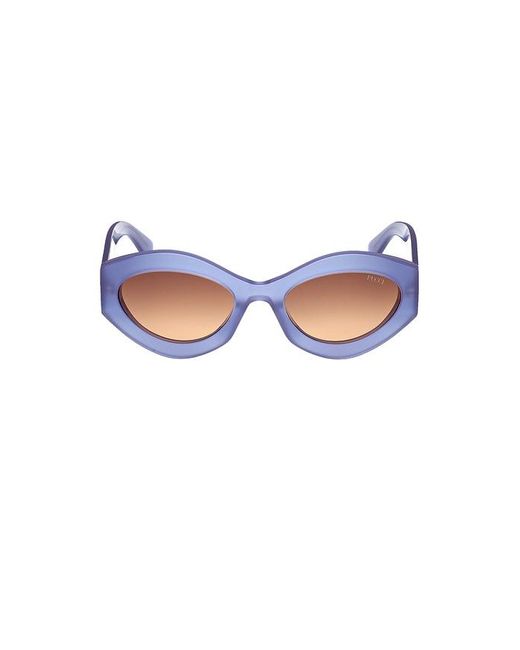 Emilio Pucci Multicolor Oval Sunglasses