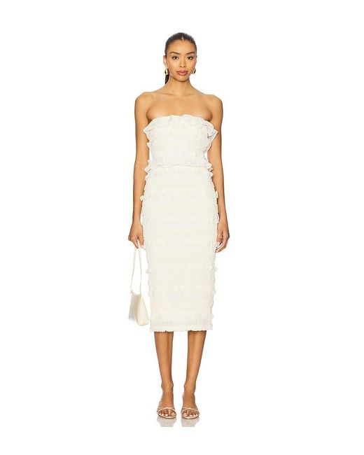 Maude Club White Annalise Dress