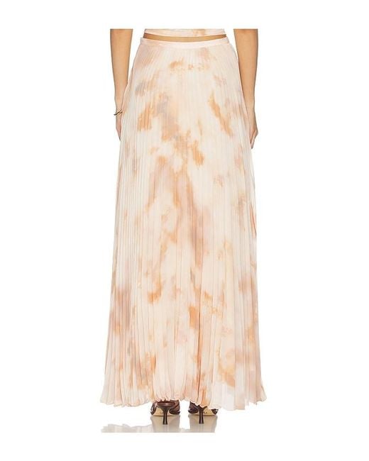L'Agence Natural Torin Pleated Maxi Skirt