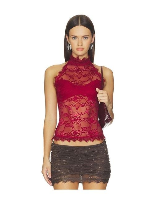 OW Collection Red Selah Top