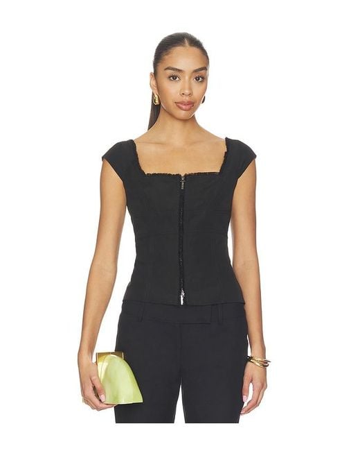 Cult Gaia Black Celestia Top