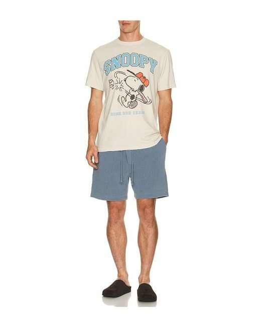 Junk Food Multicolor Snoopy Home Run Champ Tee for men
