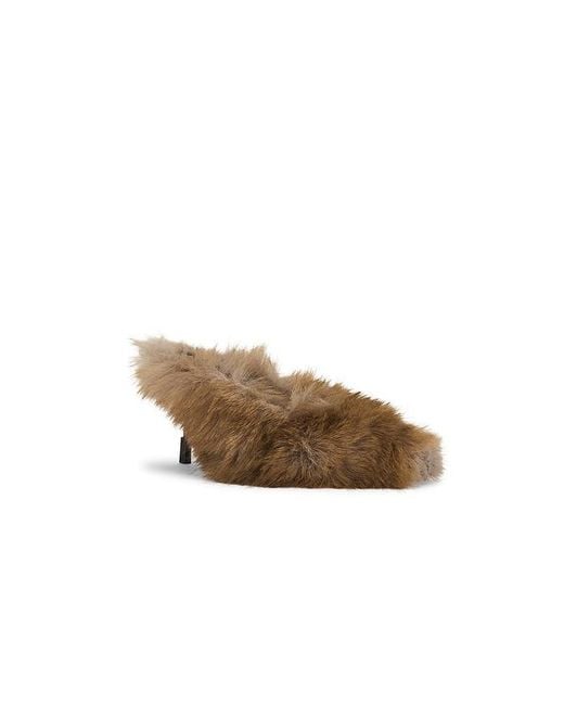 MSGM Natural Fluffy Mule
