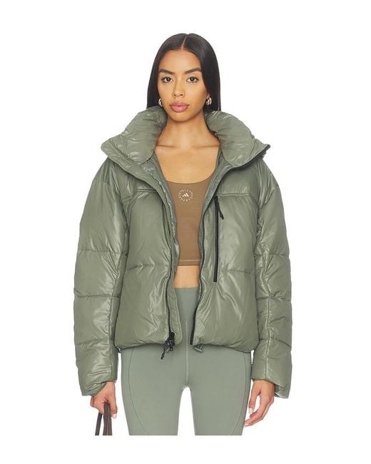 Adidas By Stella McCartney Green True Nature Short Padded Jacket