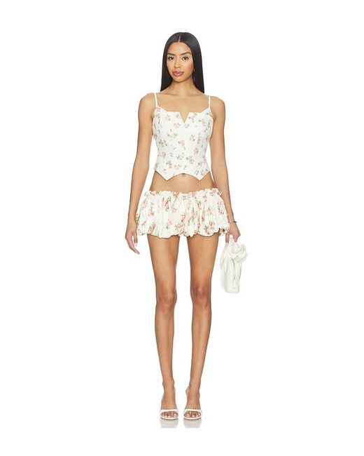 YUHAN WANG White Bustier Top