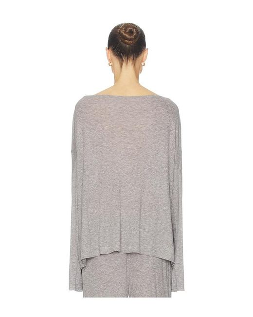 Helsa Gray Oversized Shirt