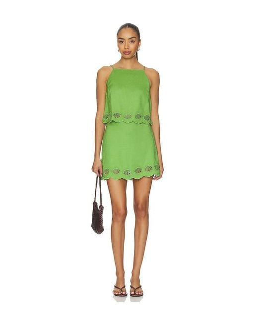 Astr Green Taniya Skirt