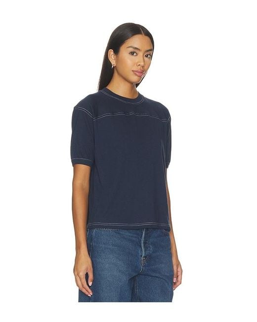 GOOD AMERICAN Blue The Gym Tee