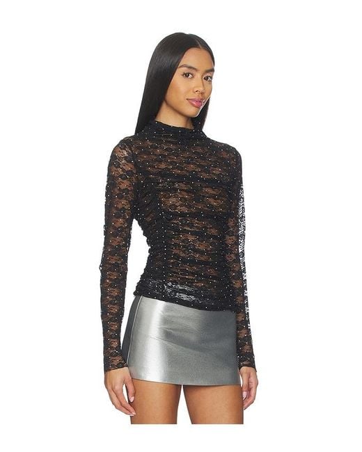 Steve Madden Black Baylee Top