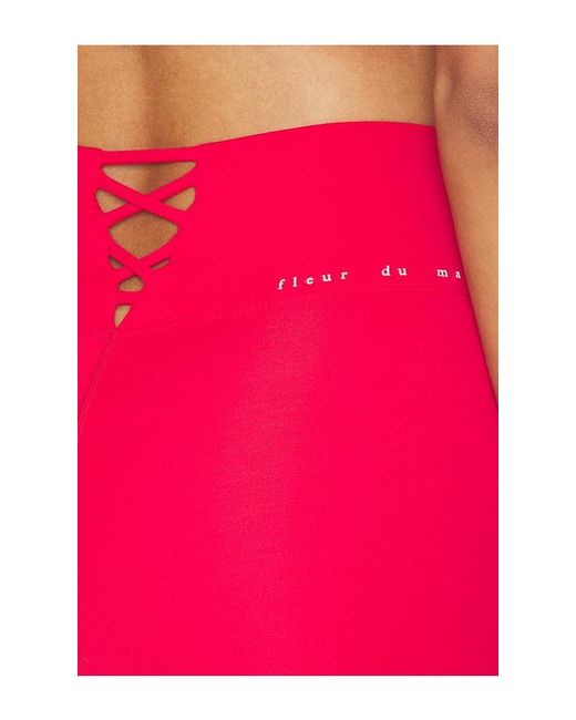 Fleur du Mal Red Laced Up Legging