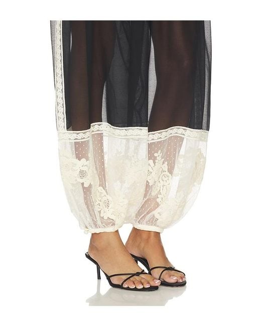 Zimmermann Black Roselight Harem Pant