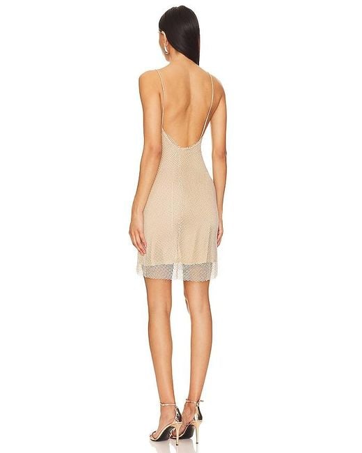 Bardot Natural Elliptical Mini Dress