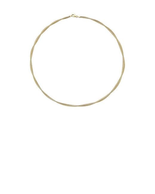 STONE AND STRAND Metallic Interwoven Necklace