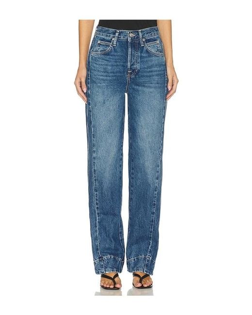Free People Blue X We The Free Stick Around Slim Curve