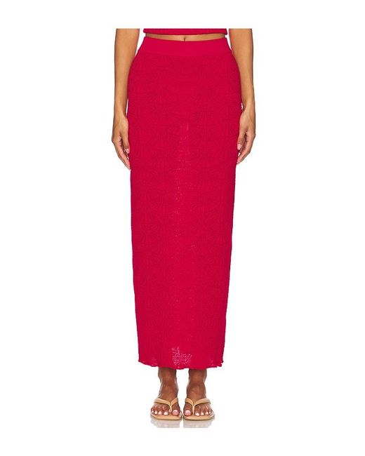 SNDY'S Red X Revolve Josefina Skirt