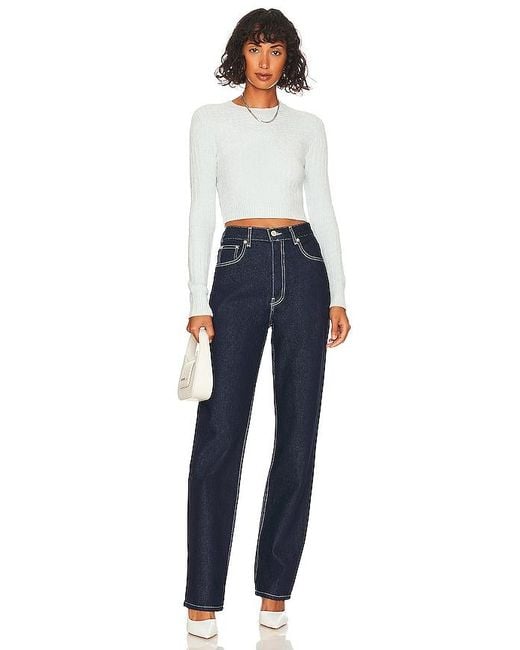 EB DENIM Blue High Rise Straight
