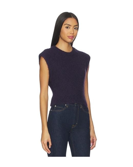 FRAME Blue The Plush Vest