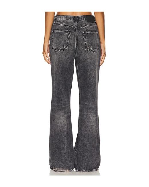 GRLFRND Blue Jade Low Rise Relaxed Flare Jeans