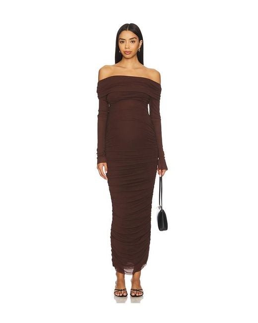 bumpsuit off the shoulder evening dress Off The Shoulder Evening Dress
