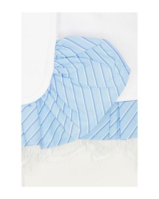 Cinq À Sept White Jessie Stripe Le Petit Denim Roxie Vest