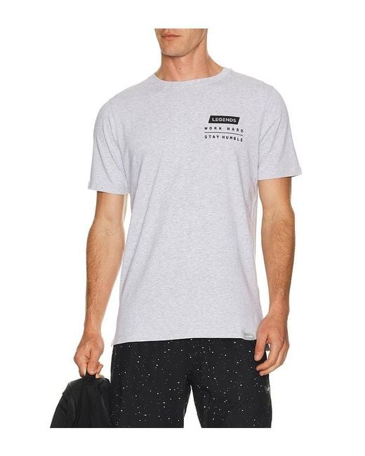Legends White Work Hard Aviation Tee for men