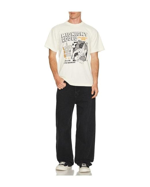 MIDNIGHT RODEO White American Exxtasy Tee for men