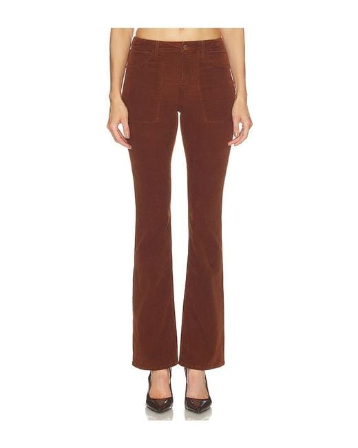 L'Agence Brown Sophie Slim Straight Pant