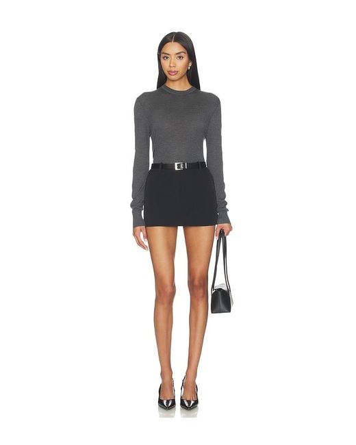 RENGGLI Black Crewneck Sweater