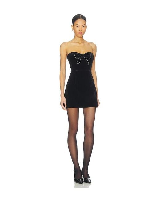 MORE TO COME Black Ginny Mini Dress