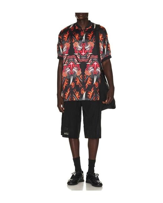 Y-3 Red Satin Oni Jersey for men