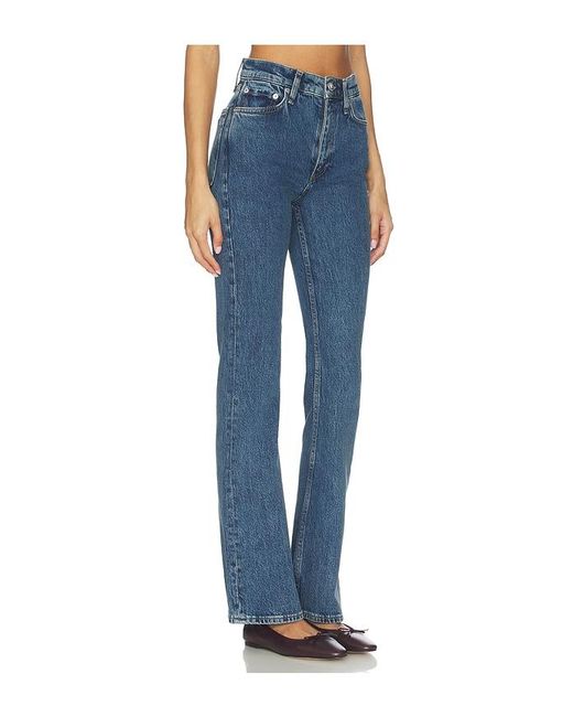 Rag & Bone Blue Peyton High-Rise Bootcut Jeans