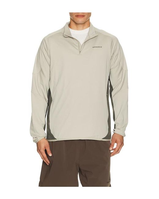 Manors Golf Natural 1/4 Zip Tech Mid Layer for men