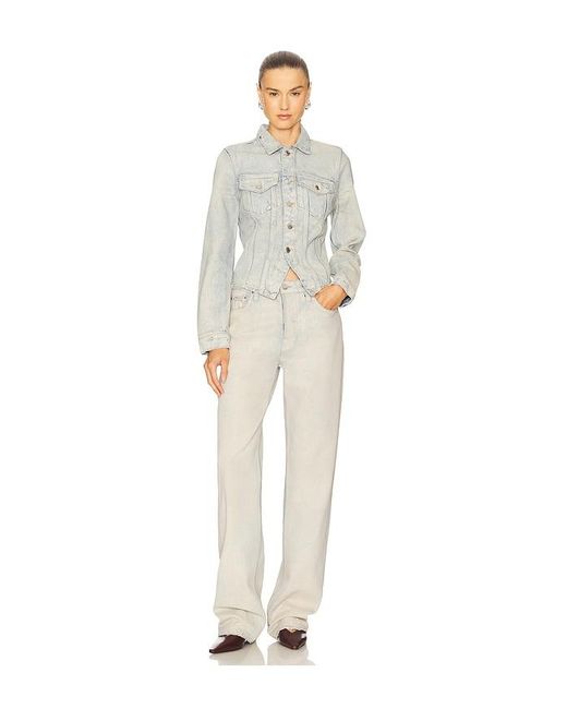 GRLFRND White Bella Low Rise Boyfriend