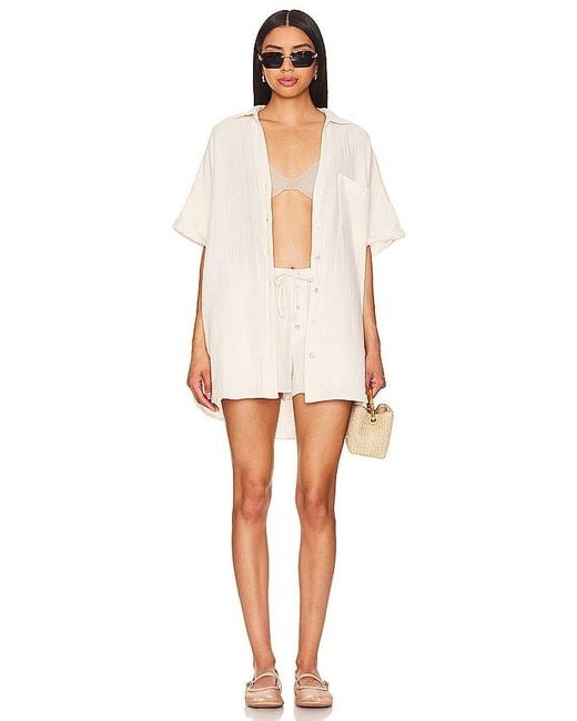 LSPACE White Terrazo Tunic