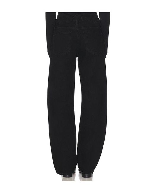 Agolde Black Low Rise Loose Jeans