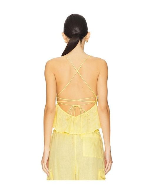 LSPACE Yellow Syros Top