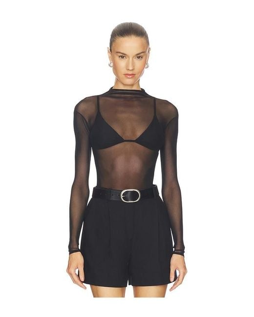 Mimchik Black Elle Mesh Bodysuit
