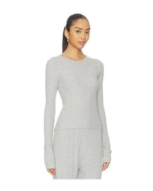 ÉTERNE White Long Sleeve Thermal Top