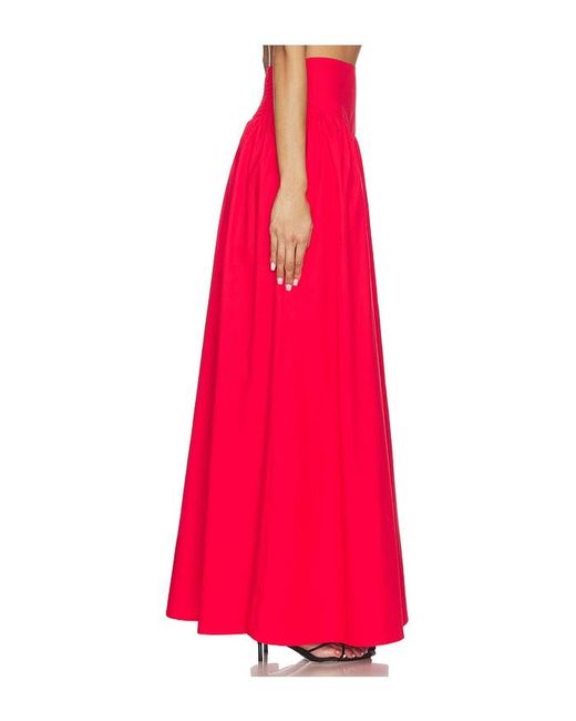 Susana Monaco Red Drop Waist Skirt