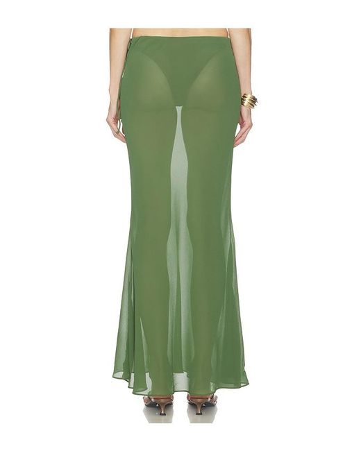 Camila Coelho Green Carlisle Maxi Skirt