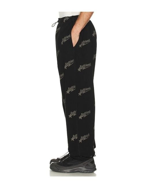Badfriend Black Star Sweatpant for men