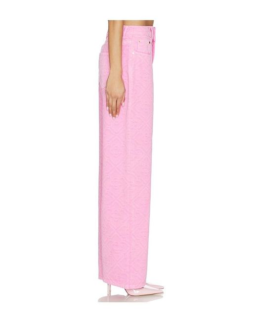 Casablanca Pink Monogram Denim Jean